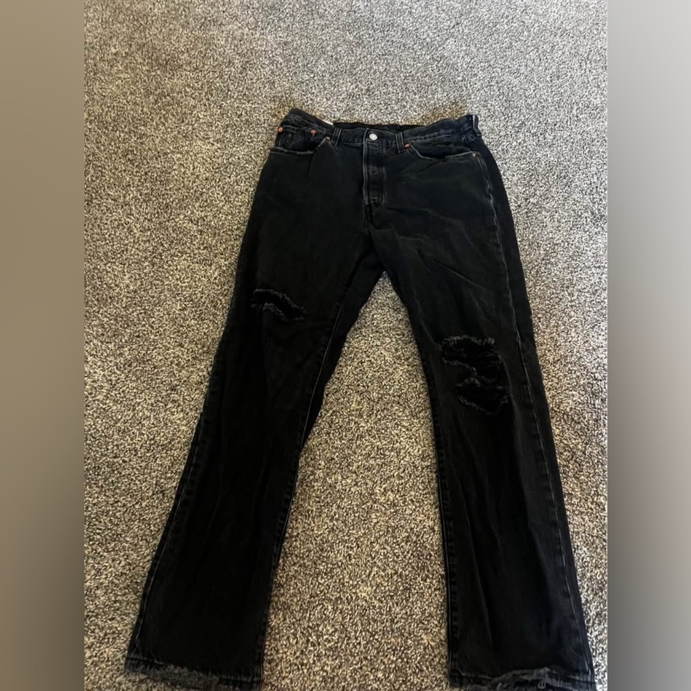 Levi's Black Straight Leg Jeans for Women